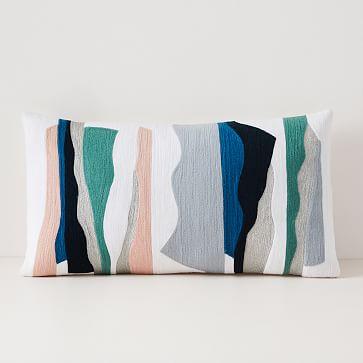 Crewel Collage Composition Pillow Cover