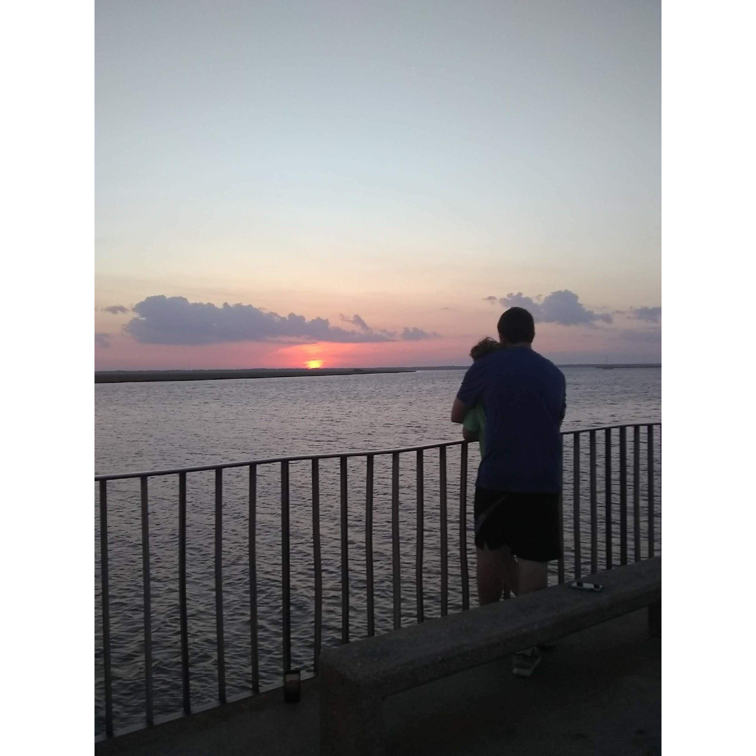 Our first church choir tour in 2018 (a friend took this photo without us knowing and it was really beautiful)