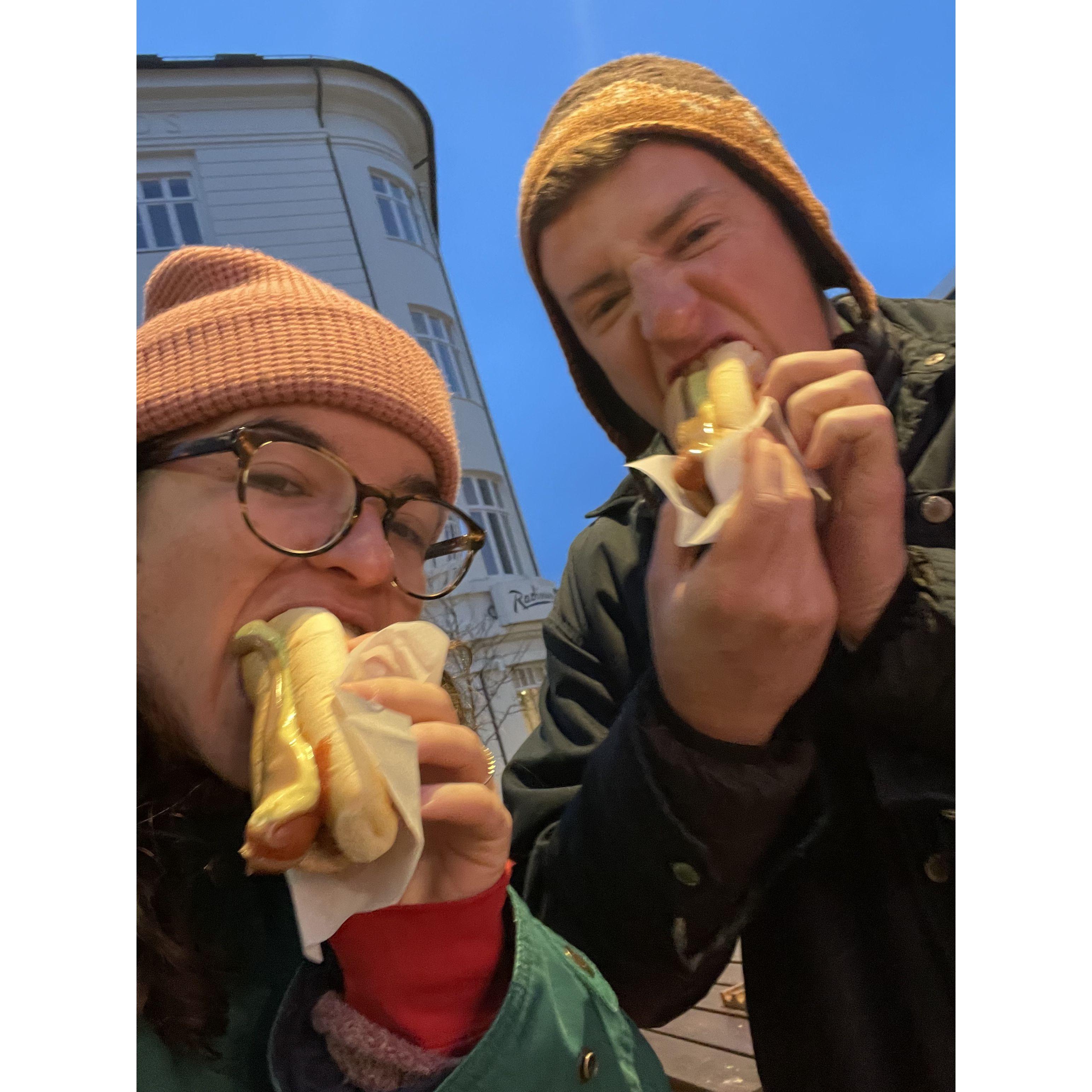 yummy icelandic hot dogs