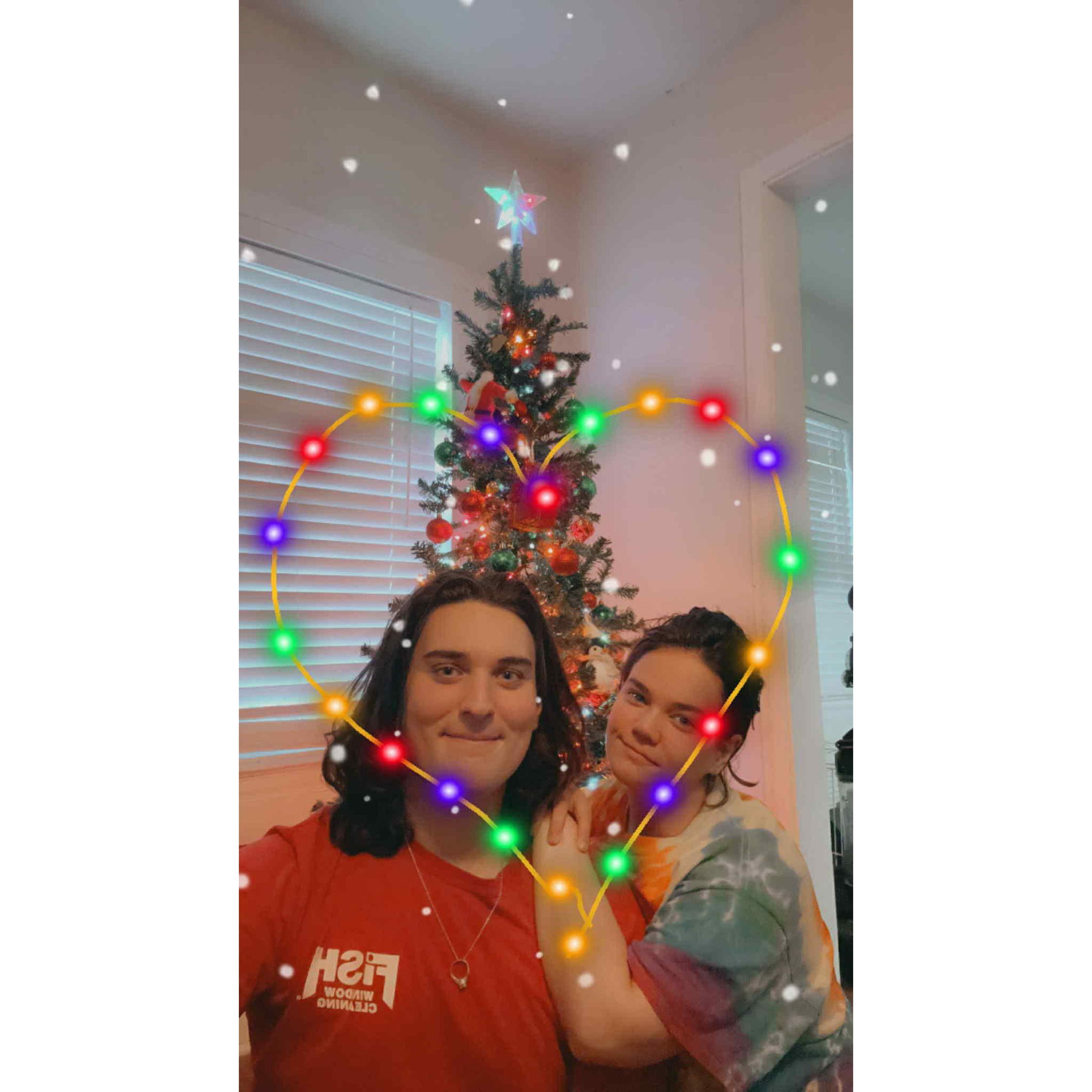 We spent Christmas together at Olive's mom's house.