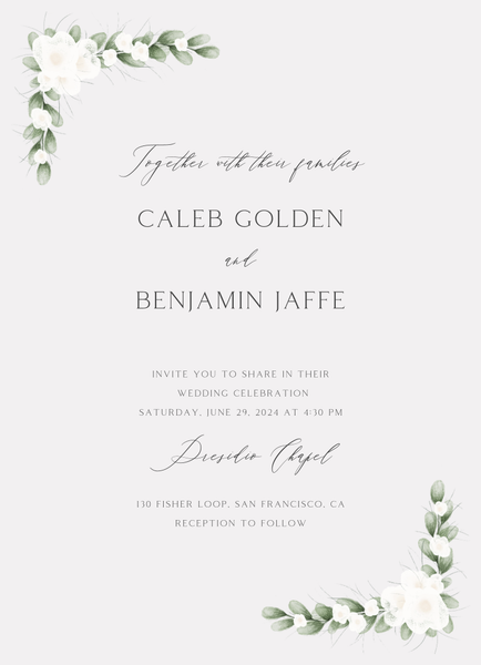 Aldeney Classic | Smoke | Zola Wedding Invitations