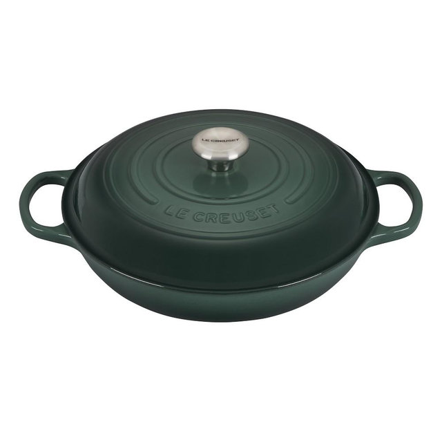Le Creuset Signature Enameled Cast Iron Braiser, 3 1/2-Qt., Artichaut