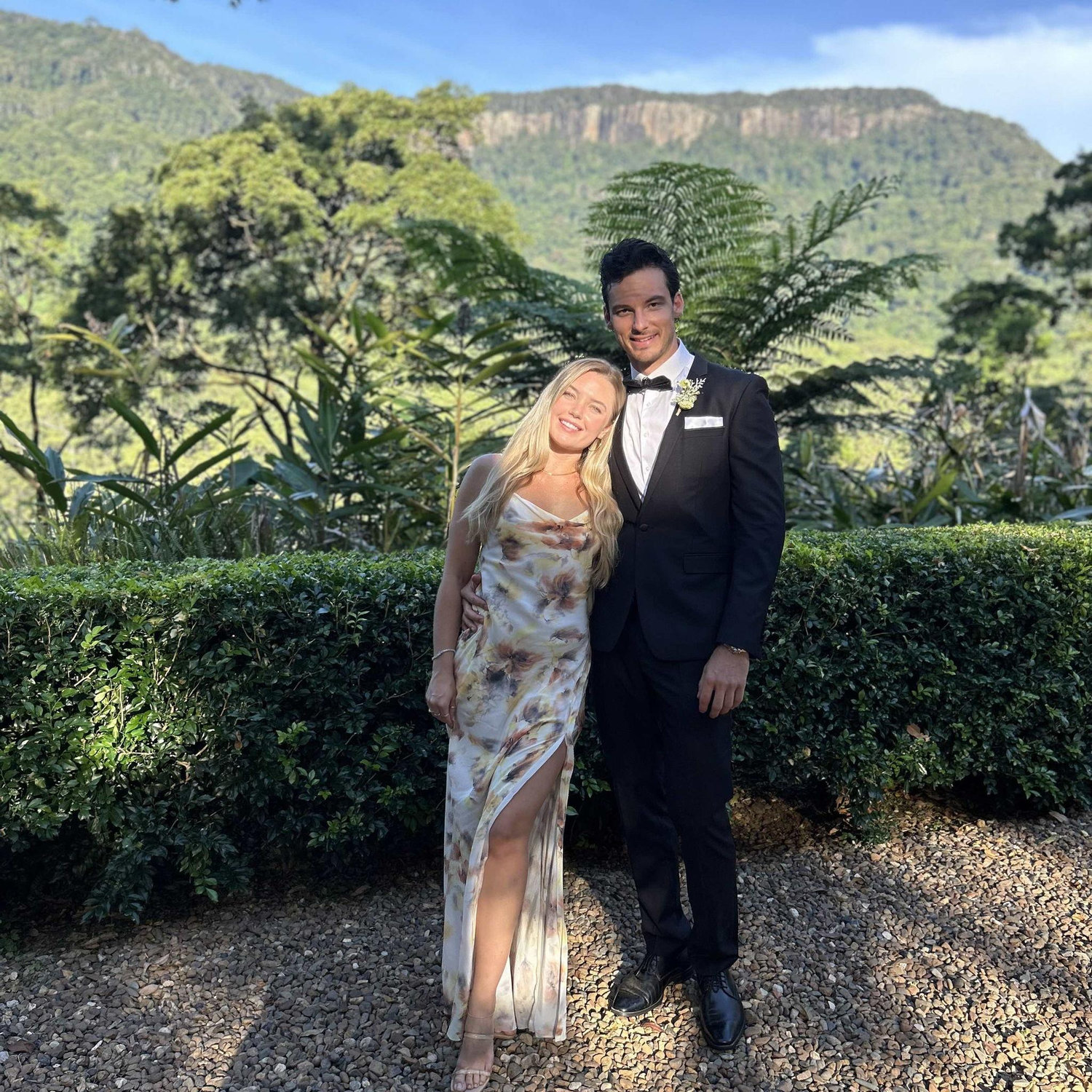 Our first wedding together