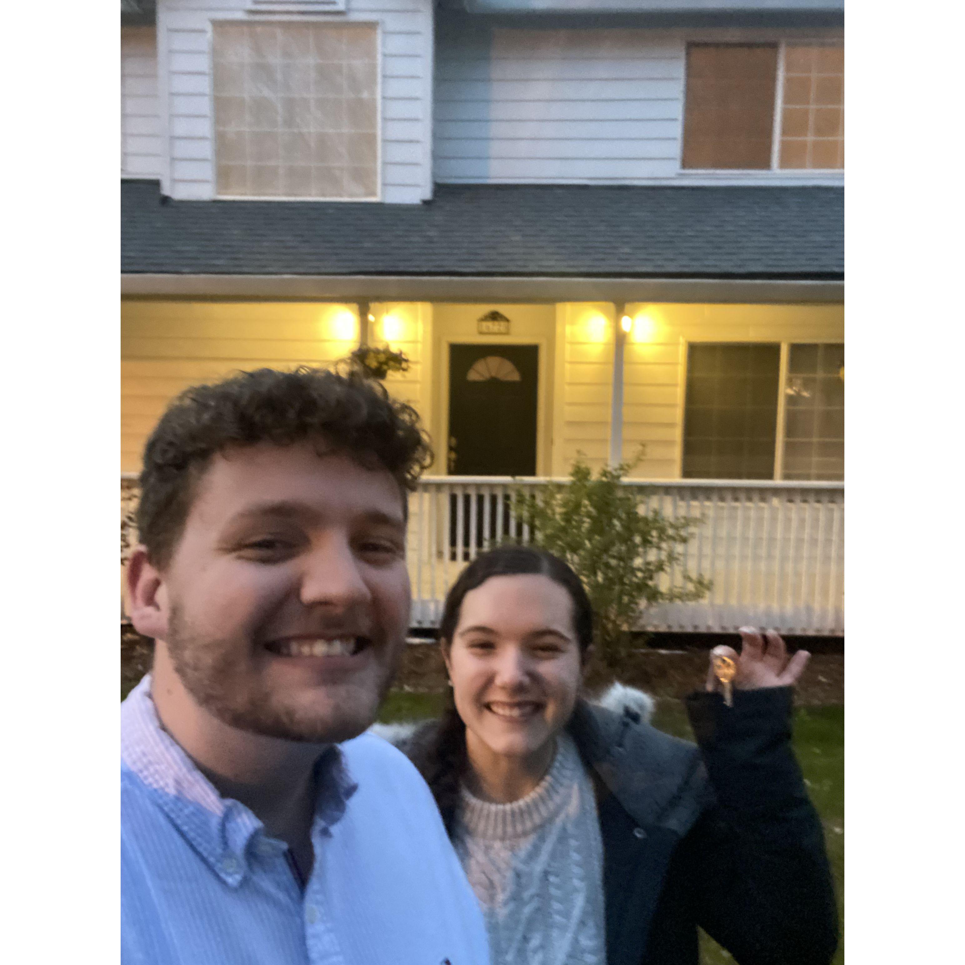 Getting the keys to our home!