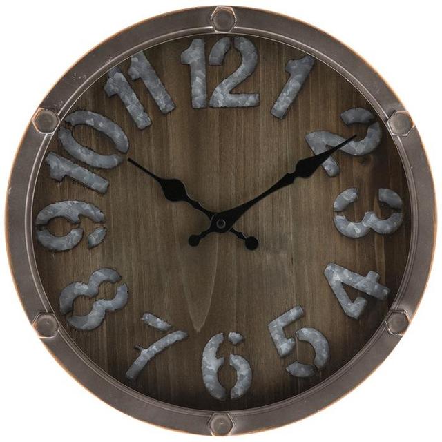 Galvanized Metal Bolted Wall Clock