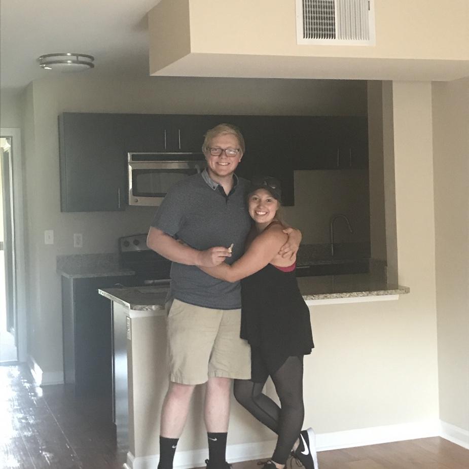 Our first apartment together in Boulder!