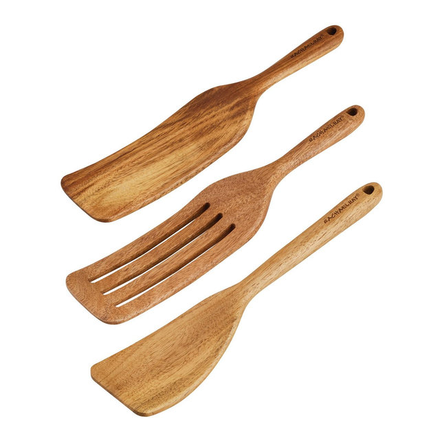 Rachael Ray Tools and Gadgets Wooden Kitchen Utensils, Set of 3