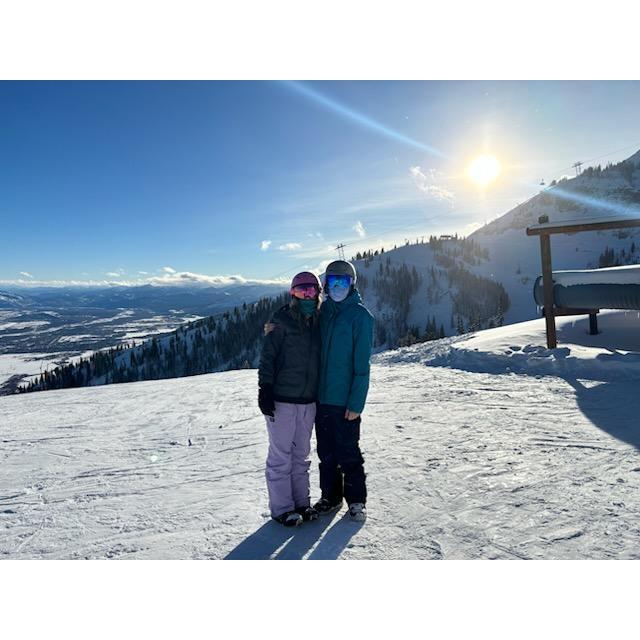 Snowboarding at Jackson Hole
