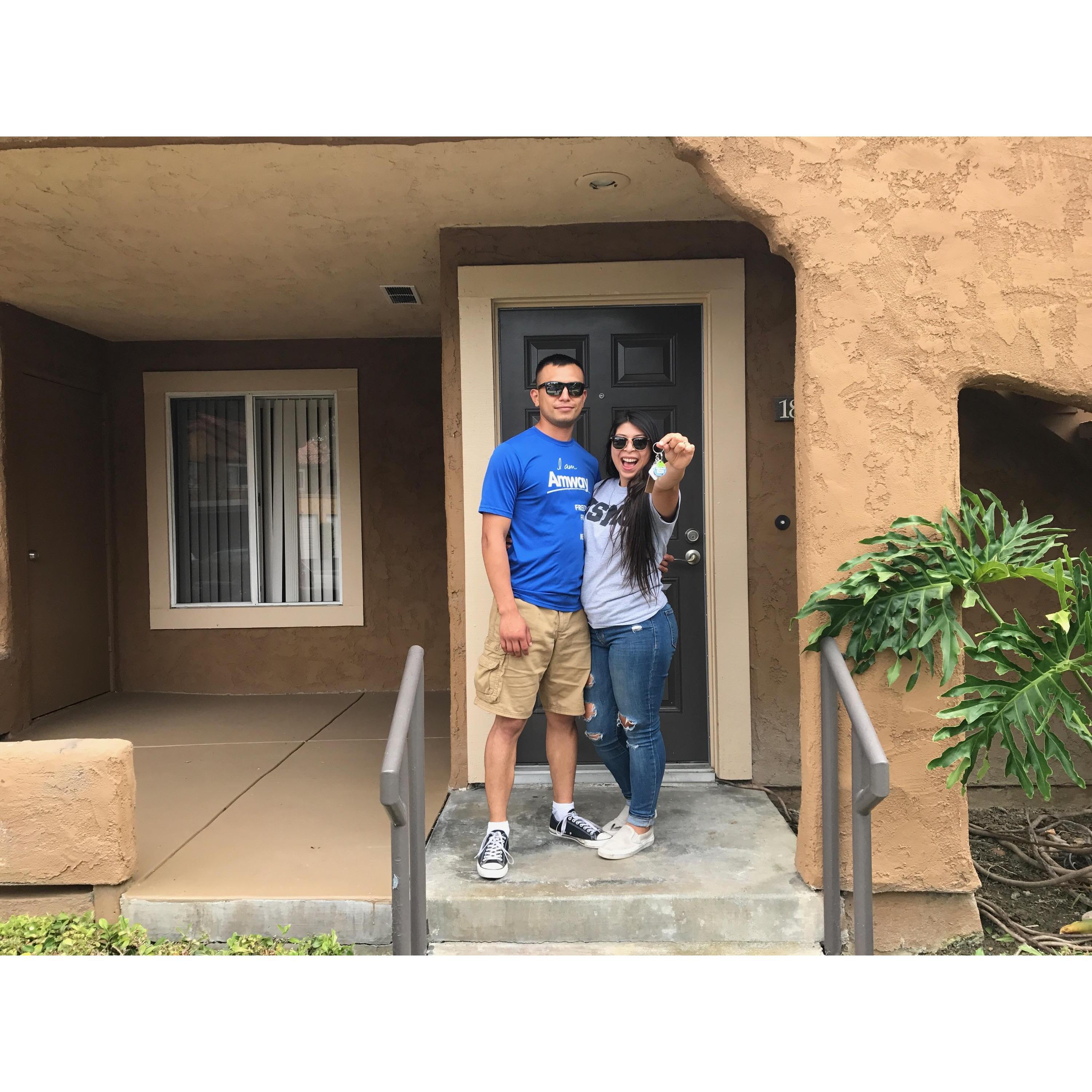 Moved in to our first condo together 7/3/17