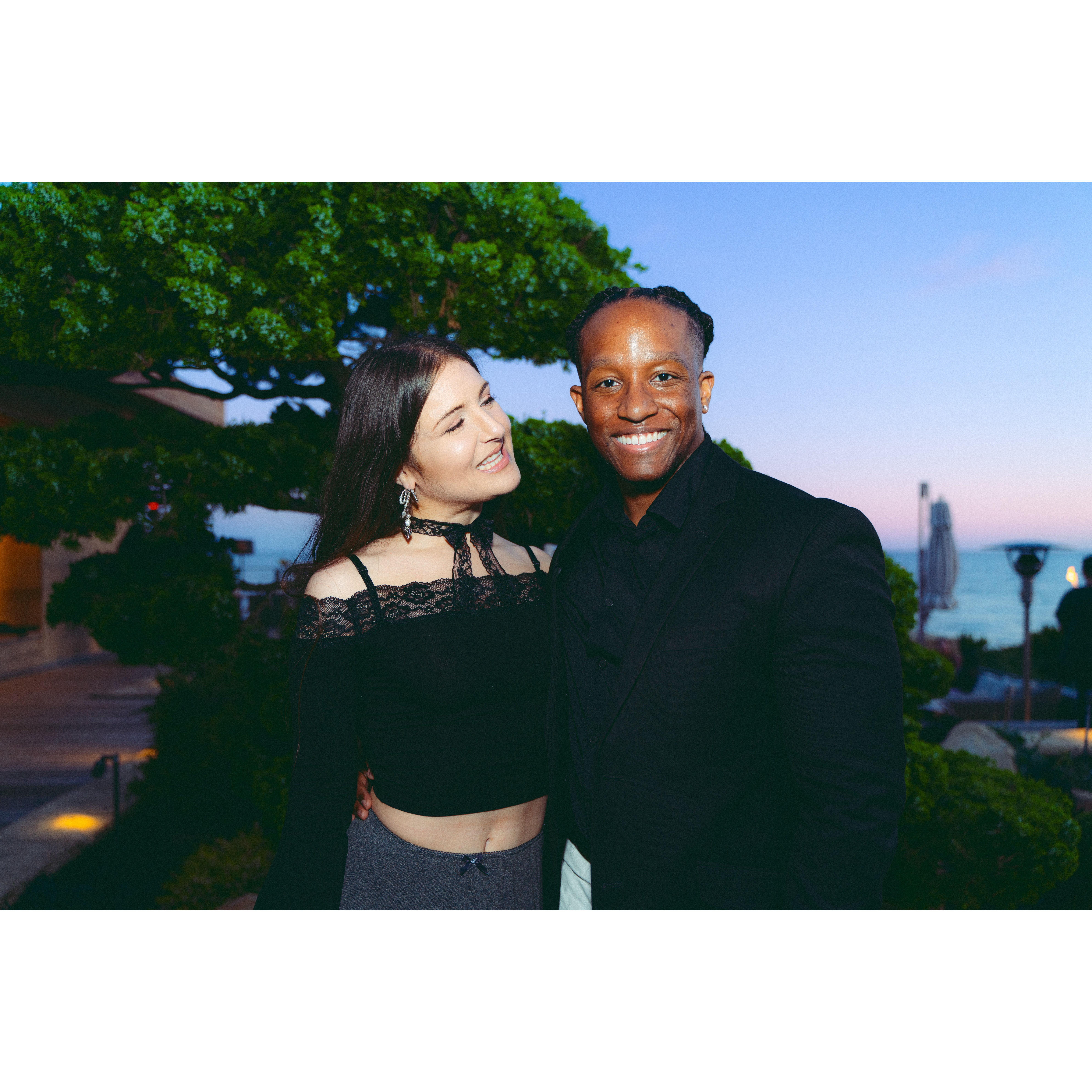 Our engagement photos! April 15, 2024 in Malibu, CA. Photography by Anthony Bryce Graham. | IG: @thebrycestudio. | www.thebrycestudio.com