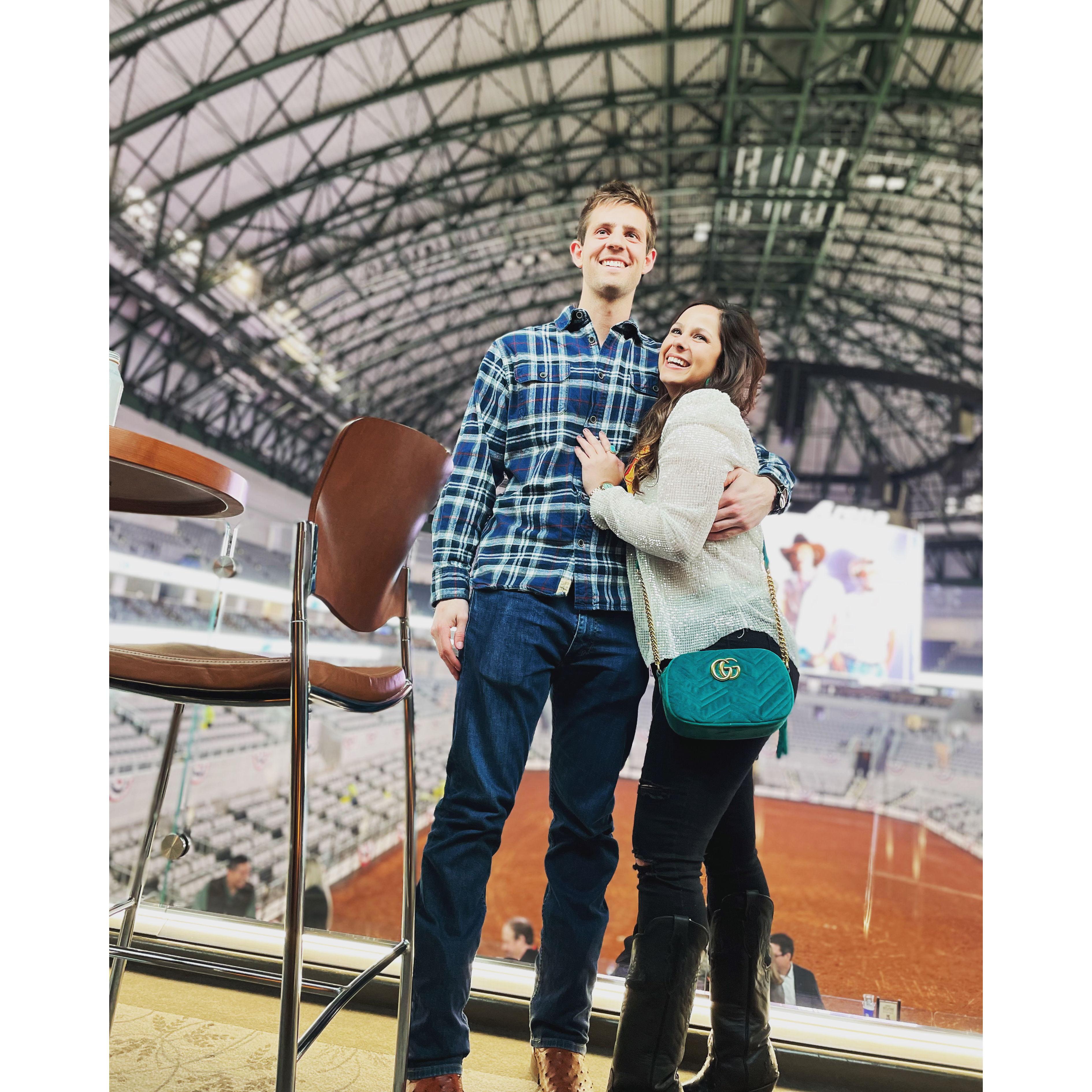This was Josh's first rodeo... in Dickies Arena!