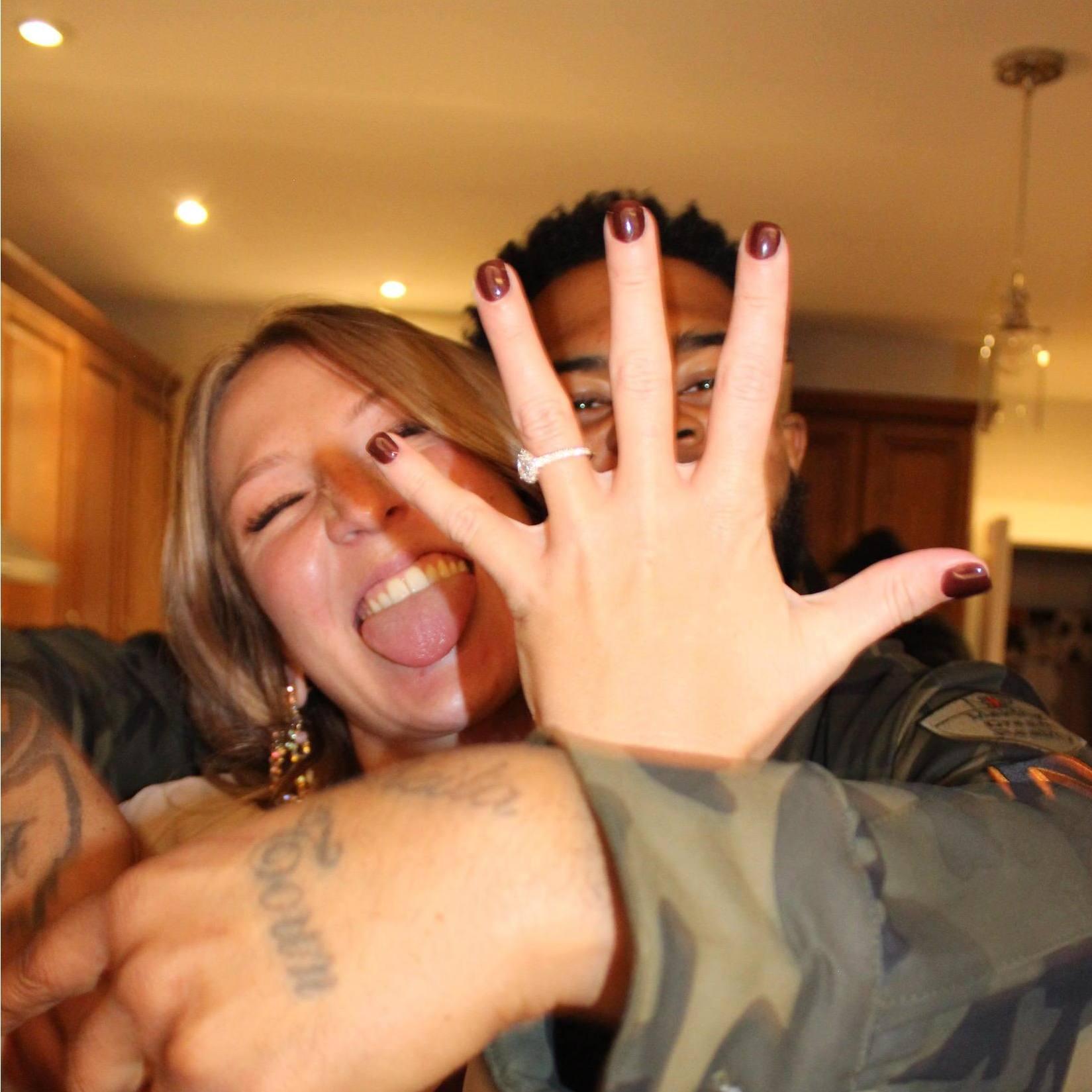The night we got engaged!