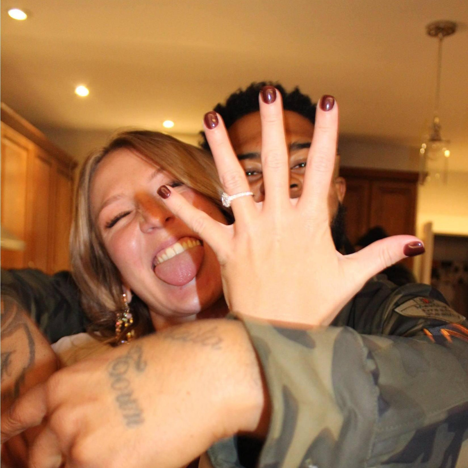 The night we got engaged!