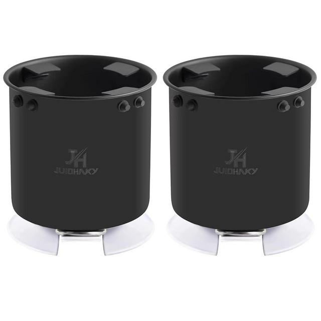 JUIOHAKY Pack of 2 Stainless Steel Paddle Board Cup Holder, Multi-Functional SUP Cup Holder for Drink with Action Mount (White), Inflatable Stand Up Paddle Board Accessories Fits Large Water Bottle