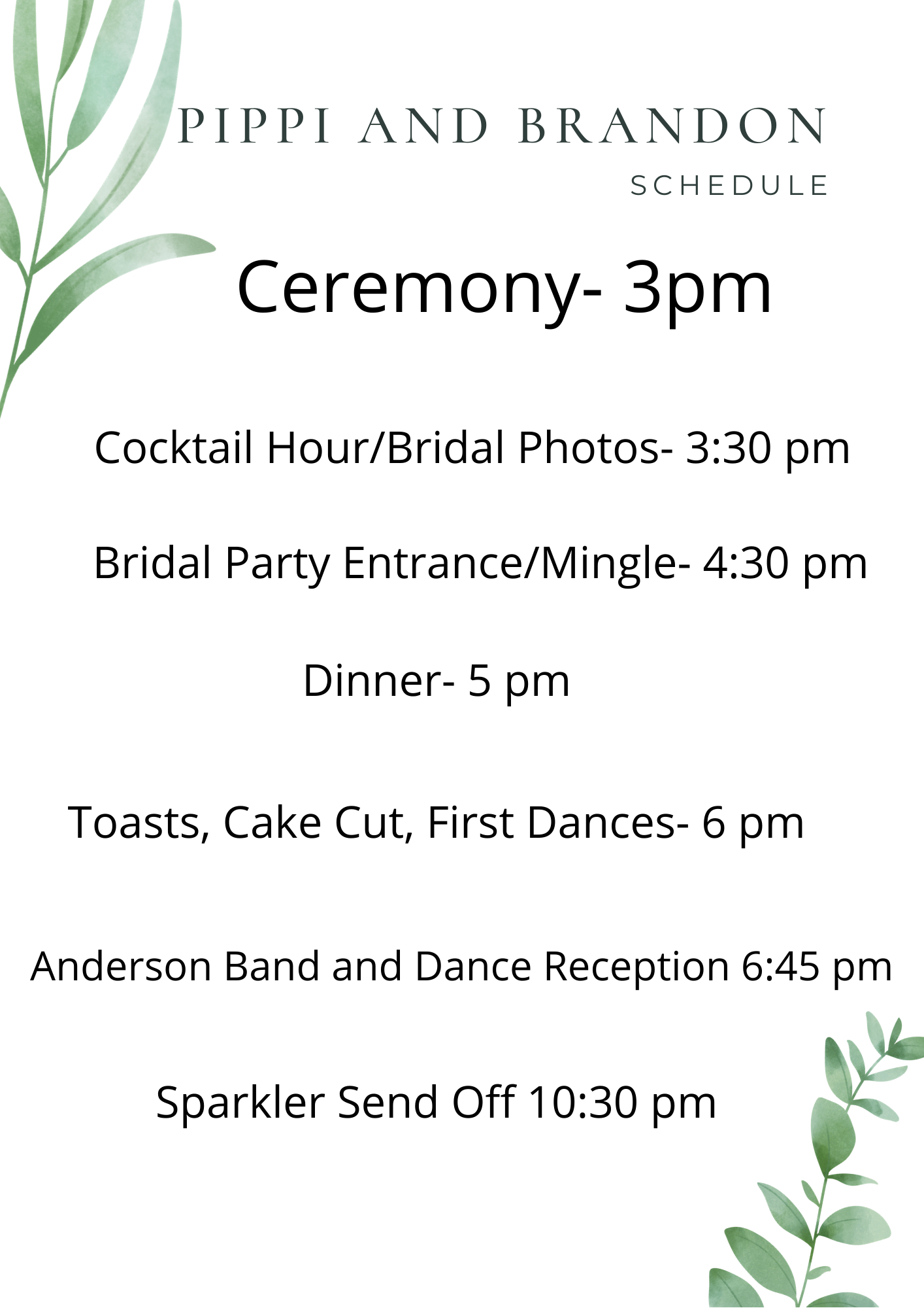 The Wedding Website of Pippi Anderson and Brandon Keffeler