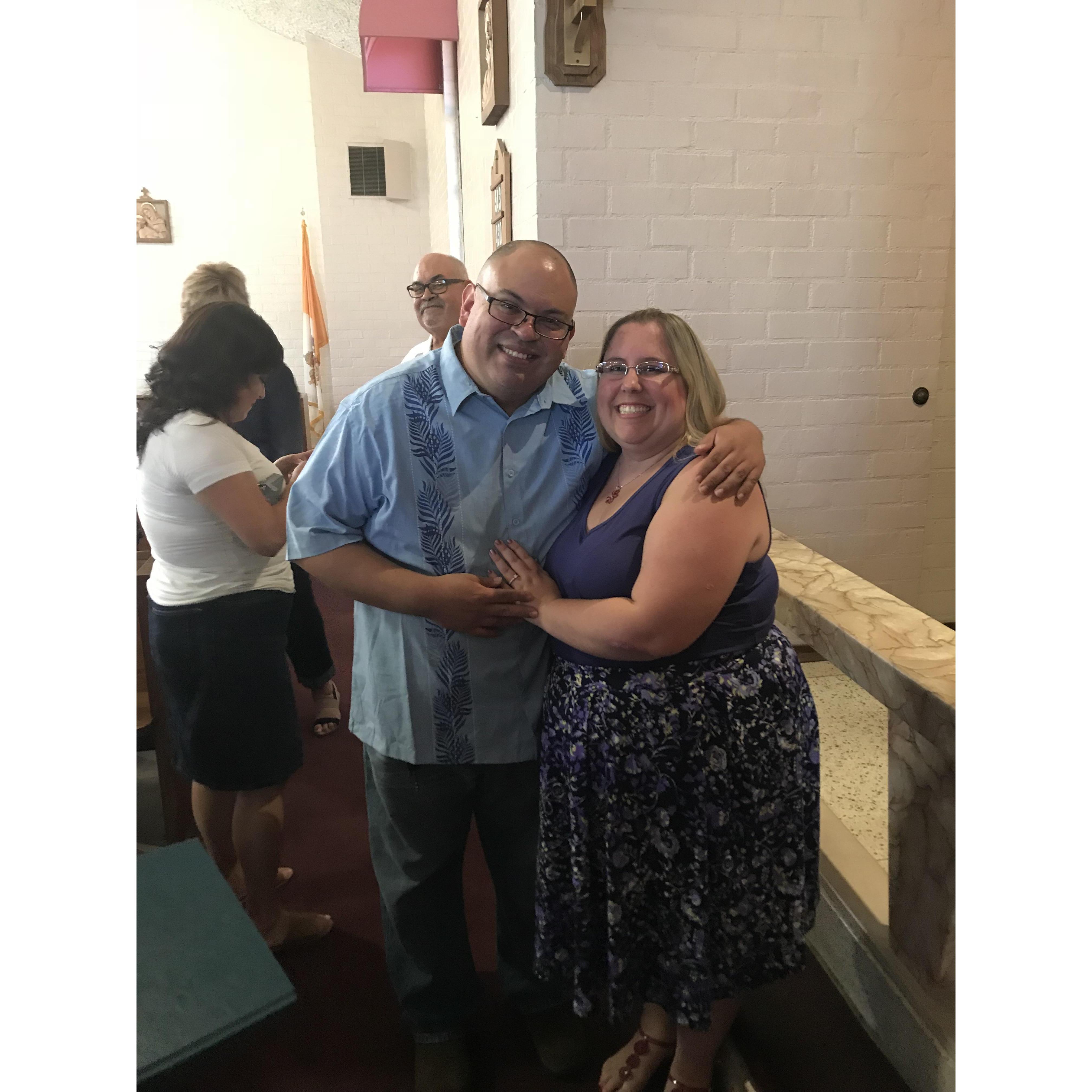 This picture was taken right after I said yes!