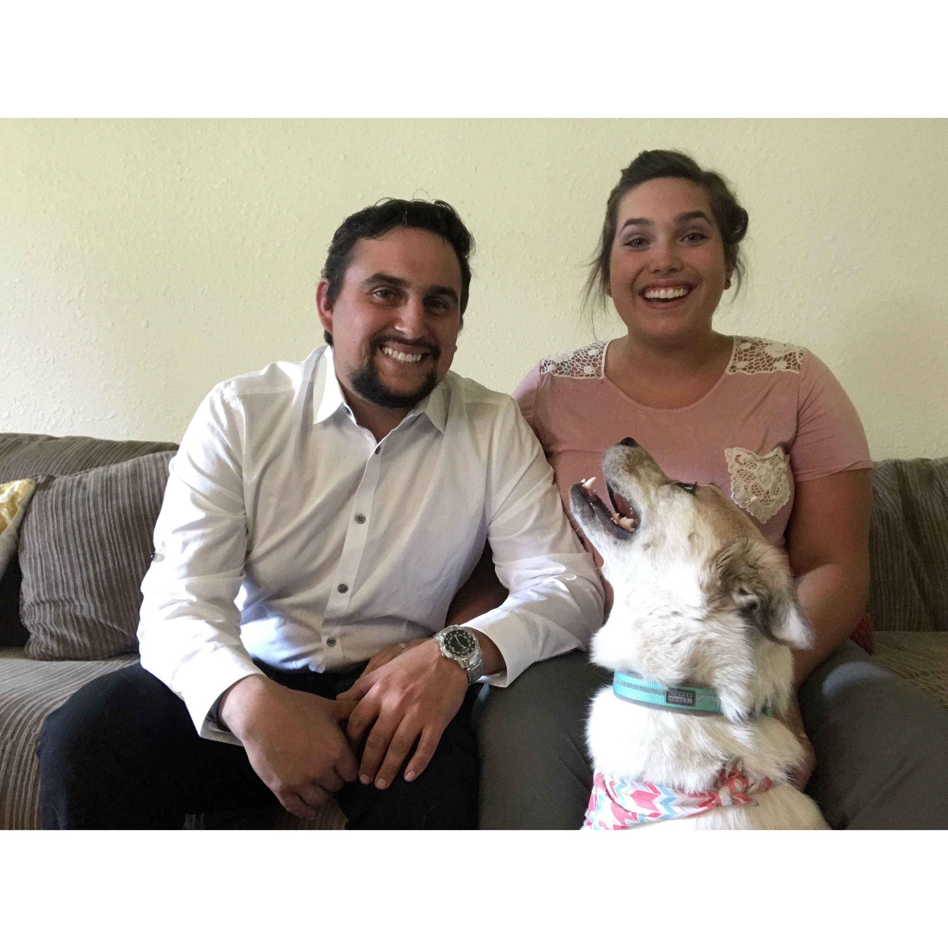 The day we interviewed for our apartment.
