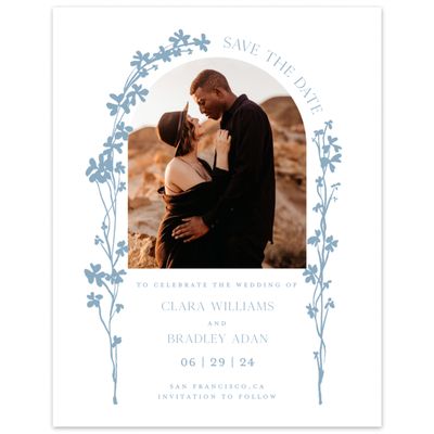 Dusty Blue Wedding Digital Save the Date - Matienzo Photo