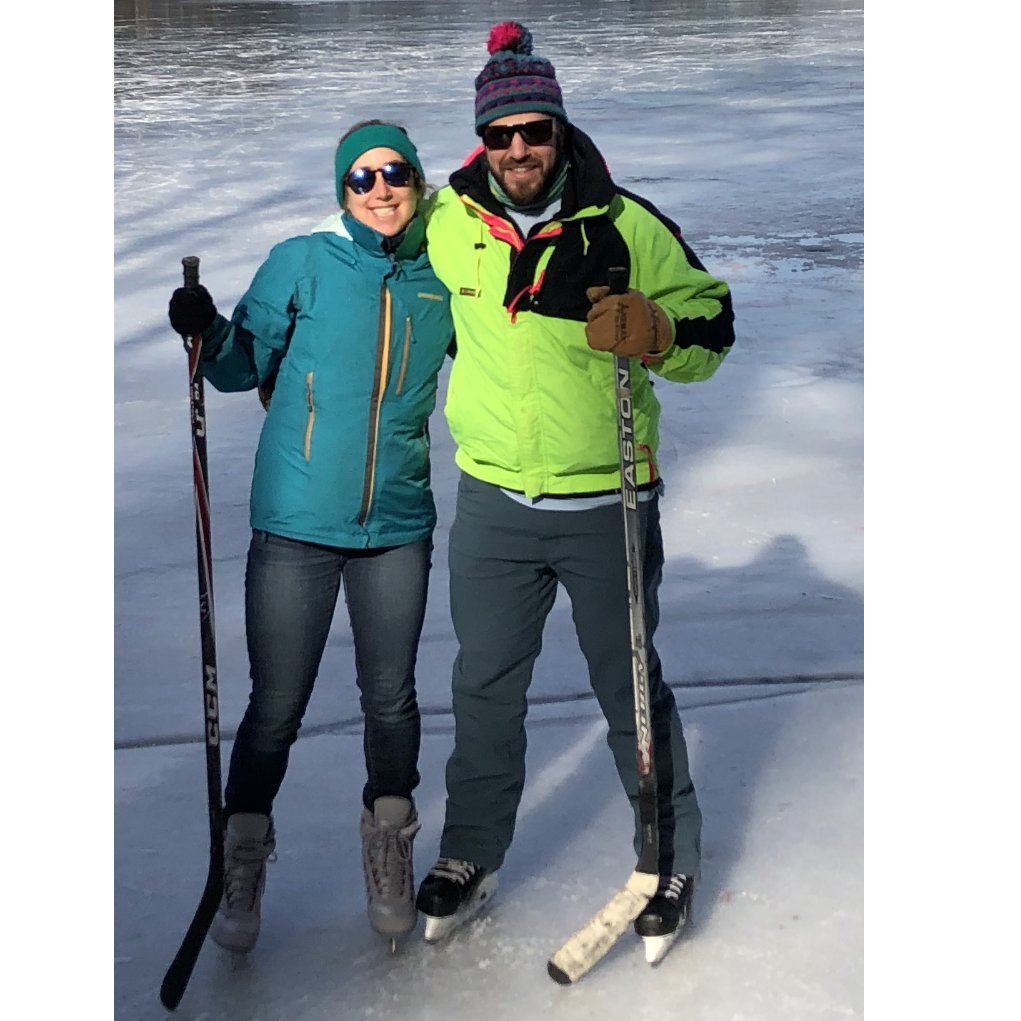 Having fun, on ice!