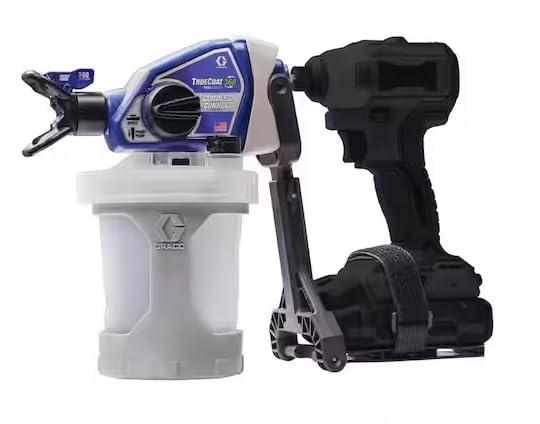 GracoTrueCoat 360-Handheld Cordless Connect Drill Paint Sprayer with Small Project Cup