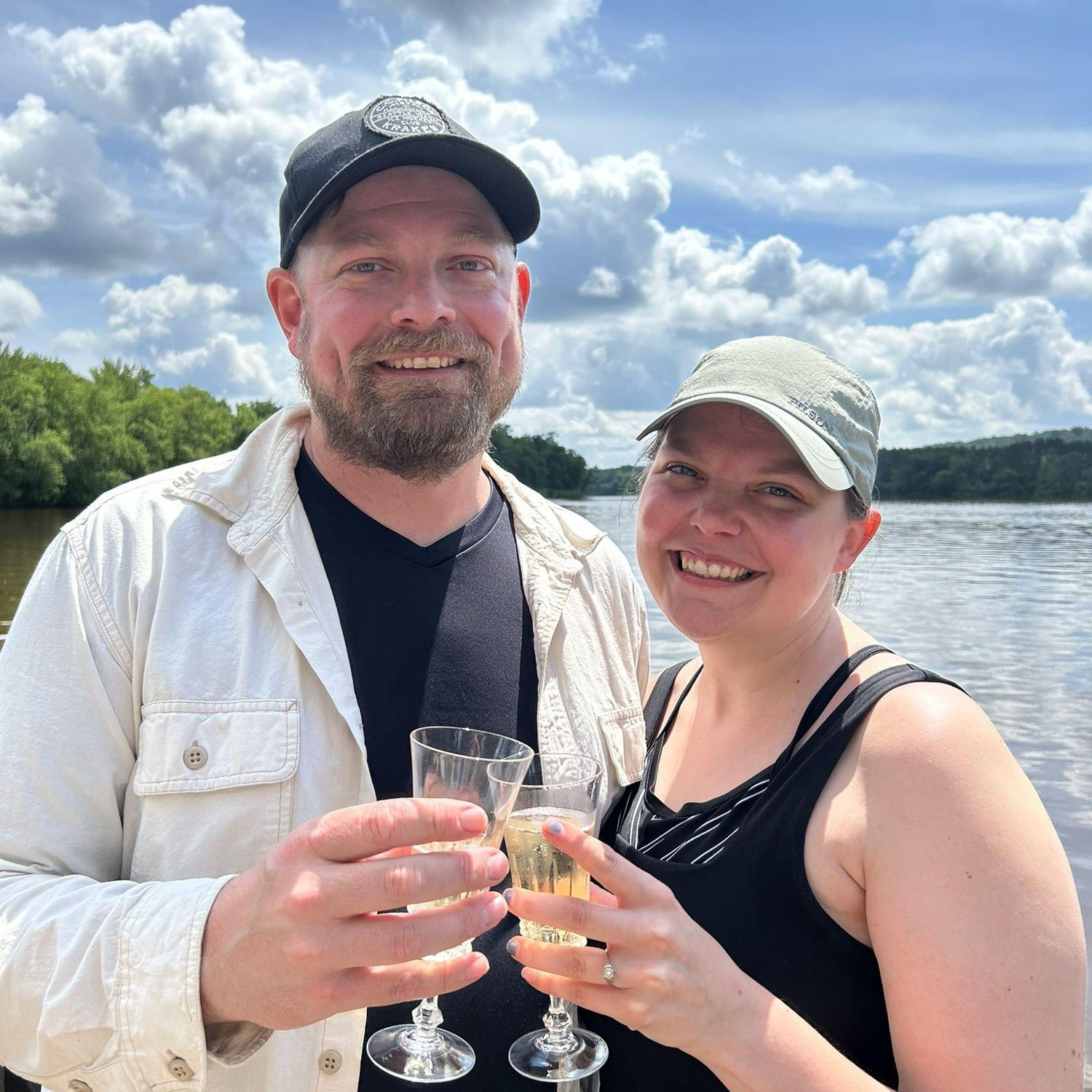 Brian proposed on the St. Croix River on a perfect summer day!