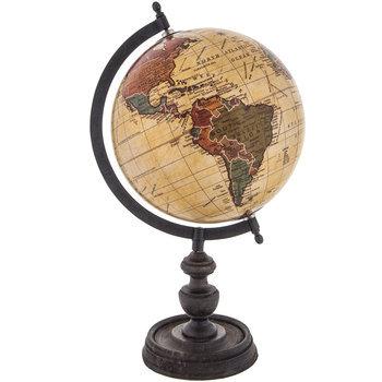 Beige Globe With Wood Stand