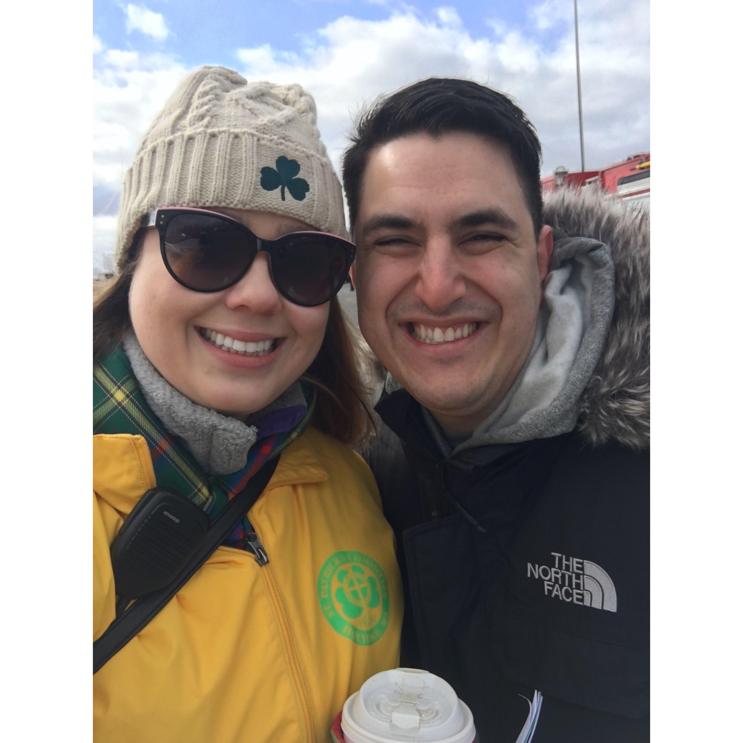 Marco's first St. Patrick's Day Parade Weekend in Holyoke, MA, March 2019.