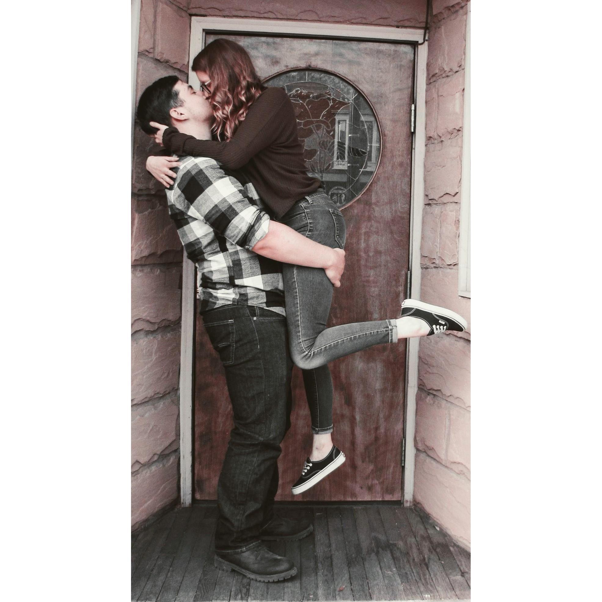 This photo was VERY HARD. I was almost dropped on my butt more than once while we attempted to capture this. It was worth it!
