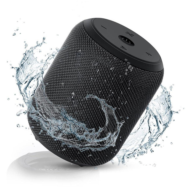 NOTABRICK Bluetooth Speaker, 15W Portable Speakers Bluetooth Wireless V5.0 with Stereo Sound, Active Extra Bass, IPX67 Waterproof Shower Speaker, Double Pairing, for Party, Home Theater, Game Theater