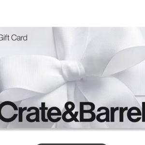 Crate & Barrel Gift Card