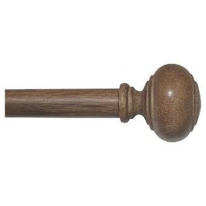 Faux Wood Curtain Rod (66"-120") - Threshold™