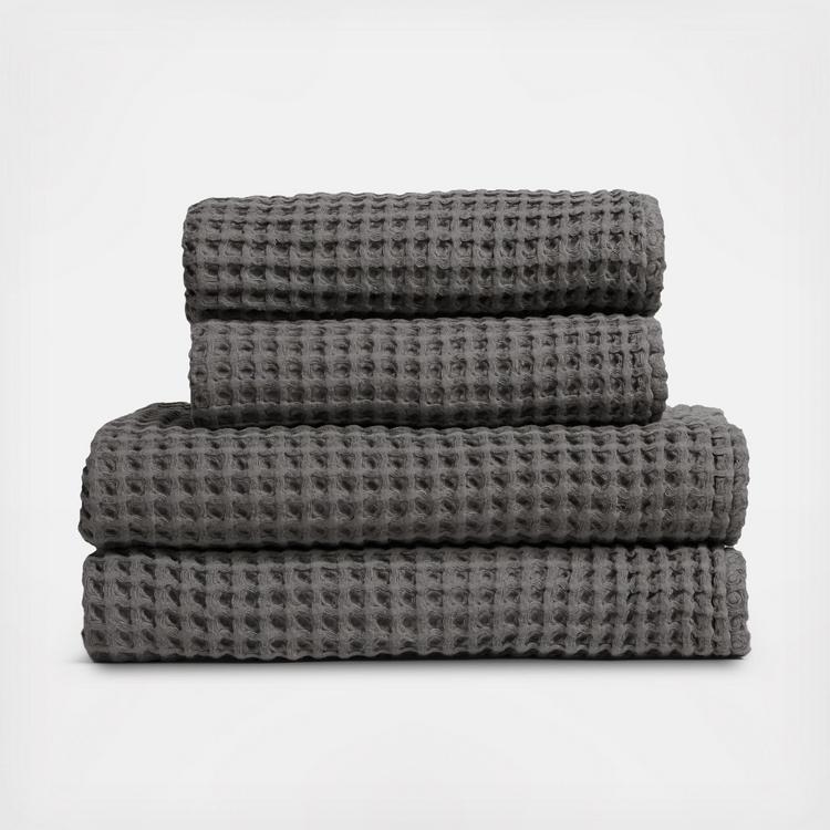 Parachute Turkish Cotton Waffle Hand Towel in Grey