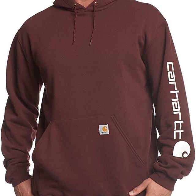 Carhartt Men's Loose Fit Midweight Logo Sleeve Graphic Sweatshirt