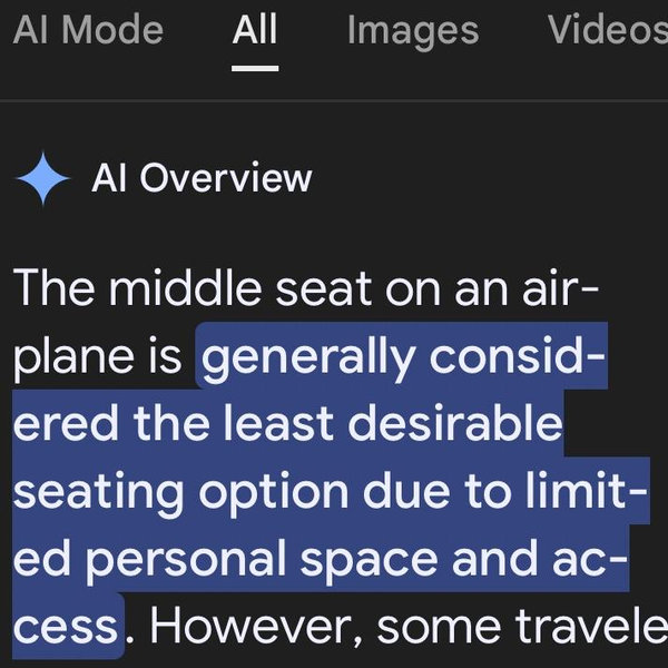 1st class upgrade so Gloria doesn't have to sit in the middle again