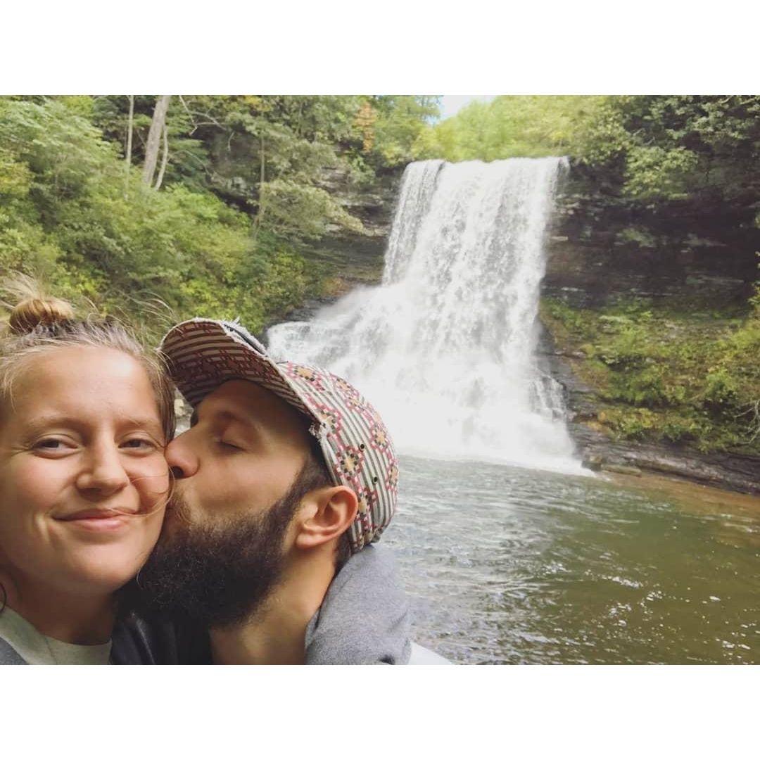 our favorite hiking spot in Blacksburg where Austin went to college