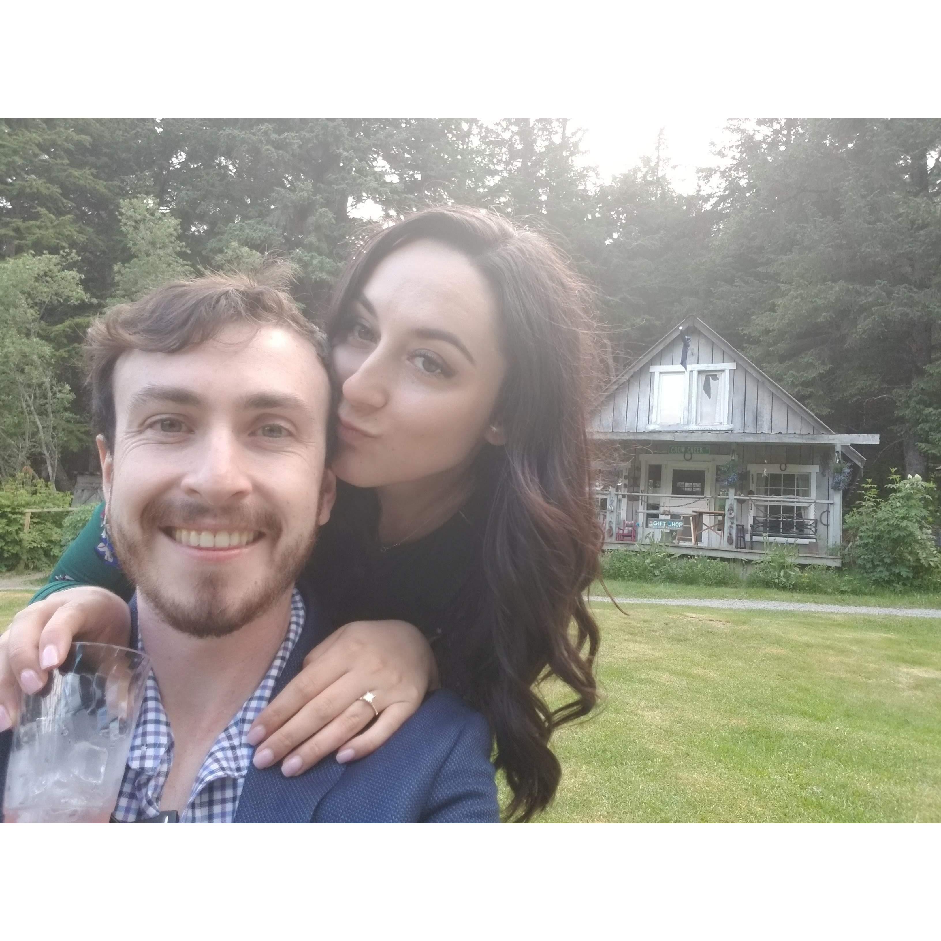 Feaster's wedding up in Alaska.