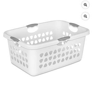 Sterilite 2 Bushel Ultra™ Laundry Basket Plastic, White