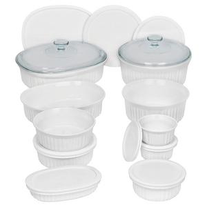 CorningWare 20 Piece French Server Set, White