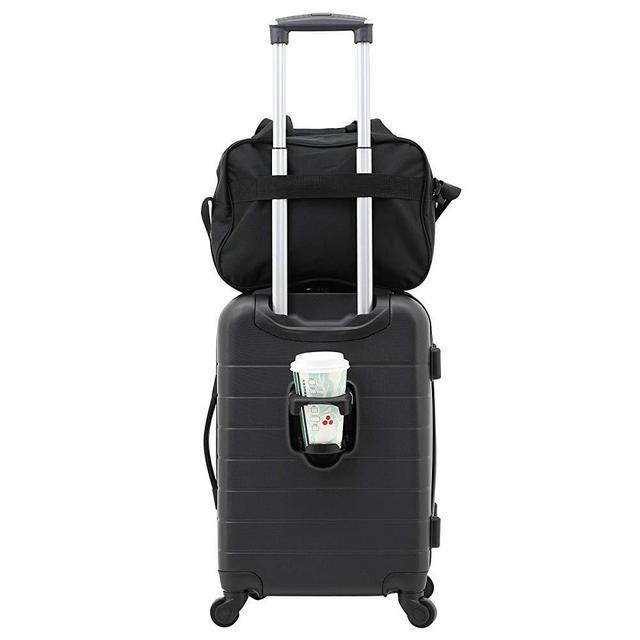 Wrangler 2 Piece Smart Spinner Carry-On Luggage Set