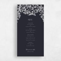 Black Wedding Menu - Treviso