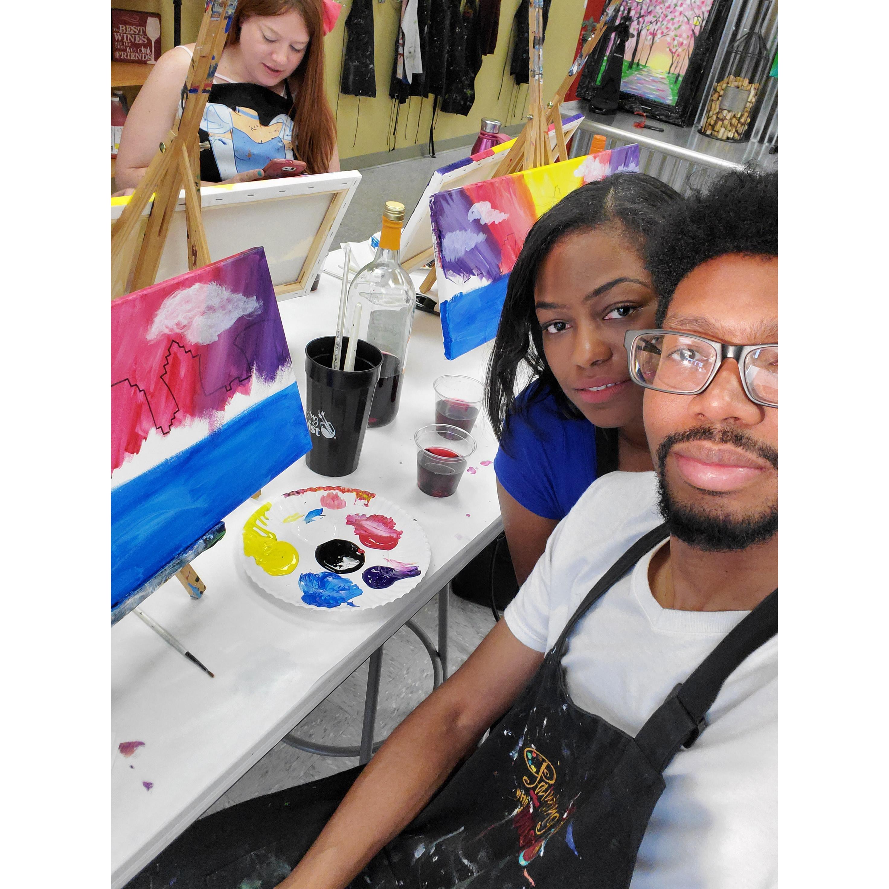 Paint and sip.