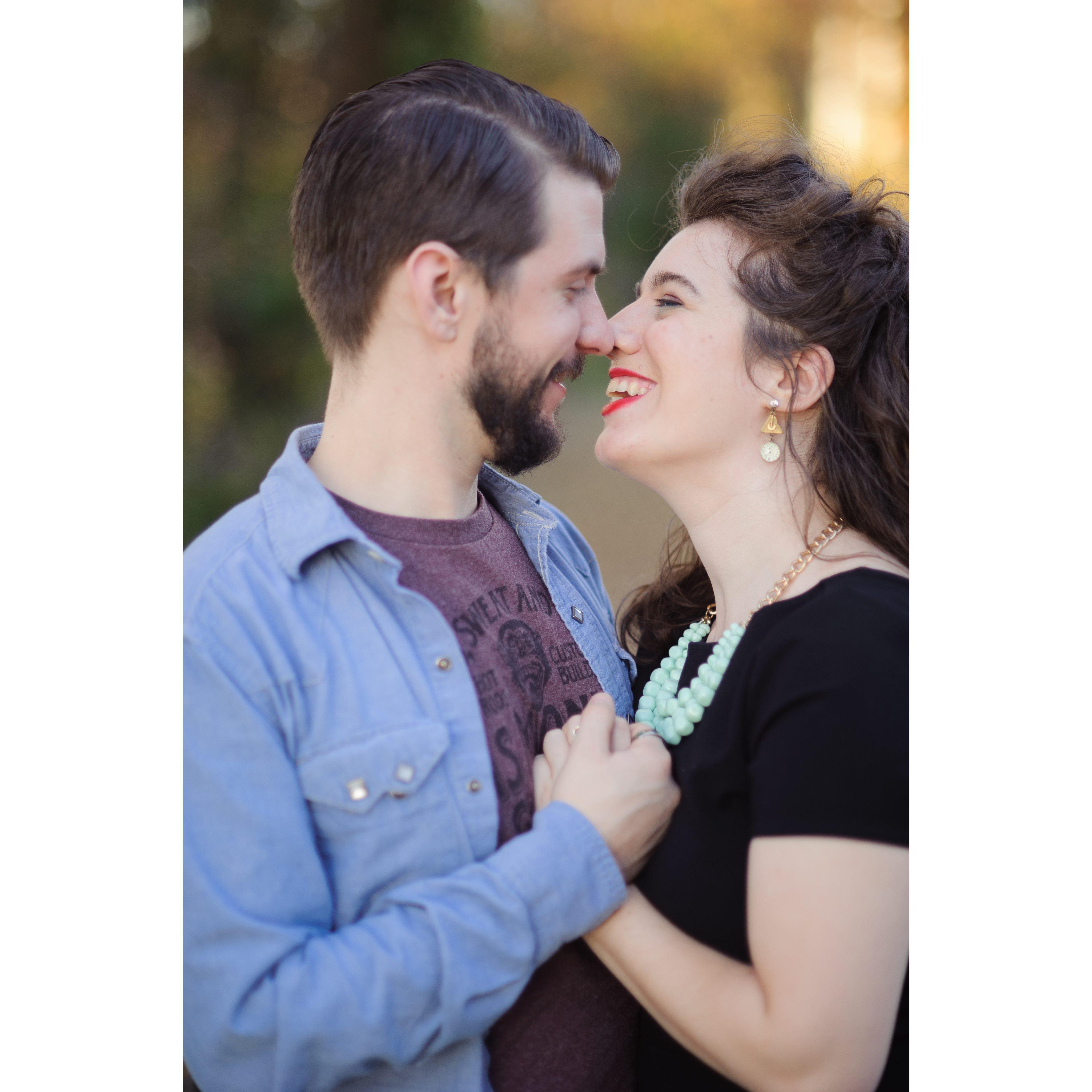 We finally took official photos together in the fall on the River.