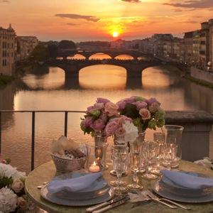 Dinners in Florence, Venice, and Rome