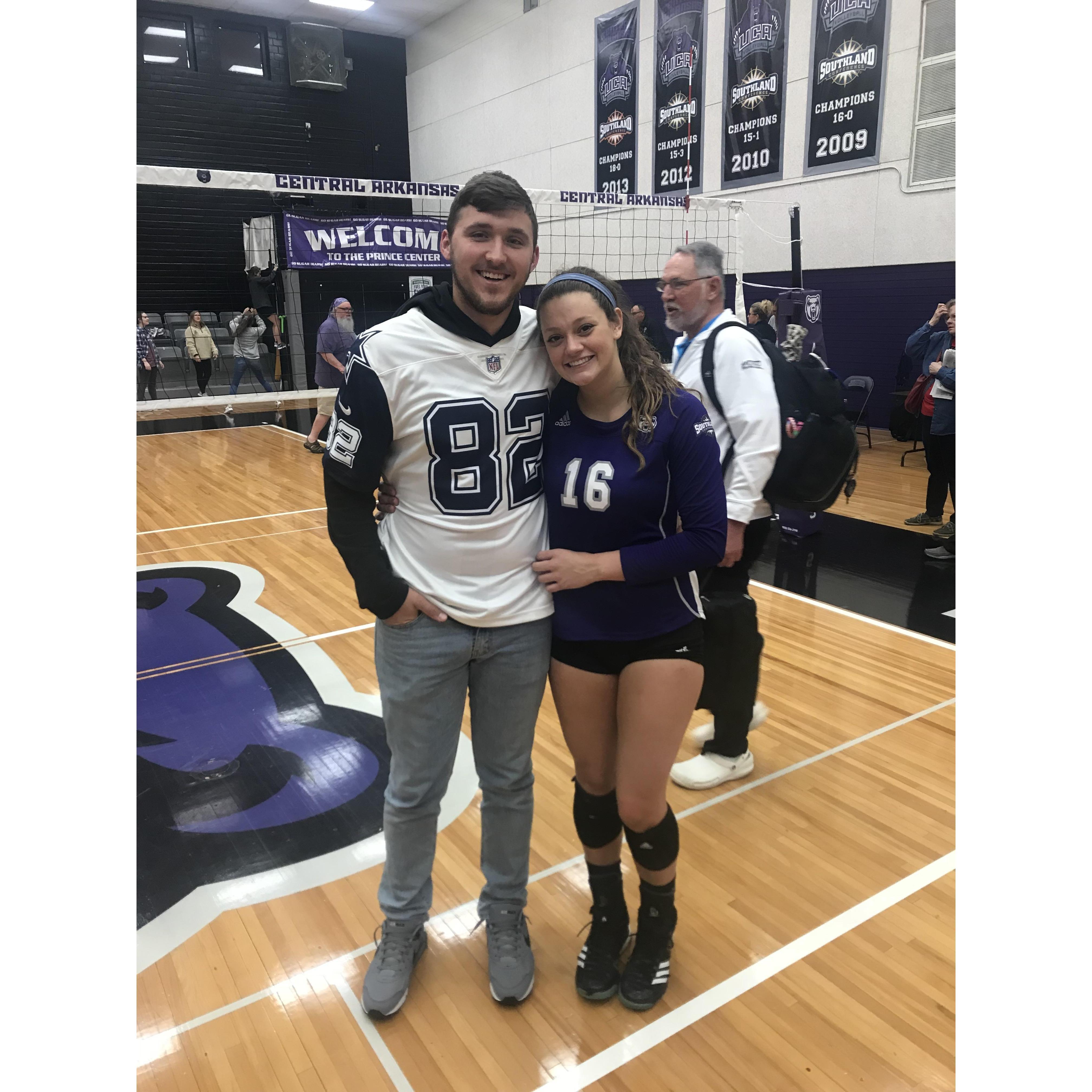 Over 3 years ago!! He wore his Witten jersey for me because he knew that was the quickest way to my heart. I guess you could say it worked!