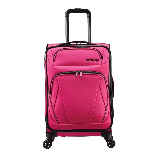 American Tourister 20" Superset Carry On Spinner Suitcase - Punchy Pink