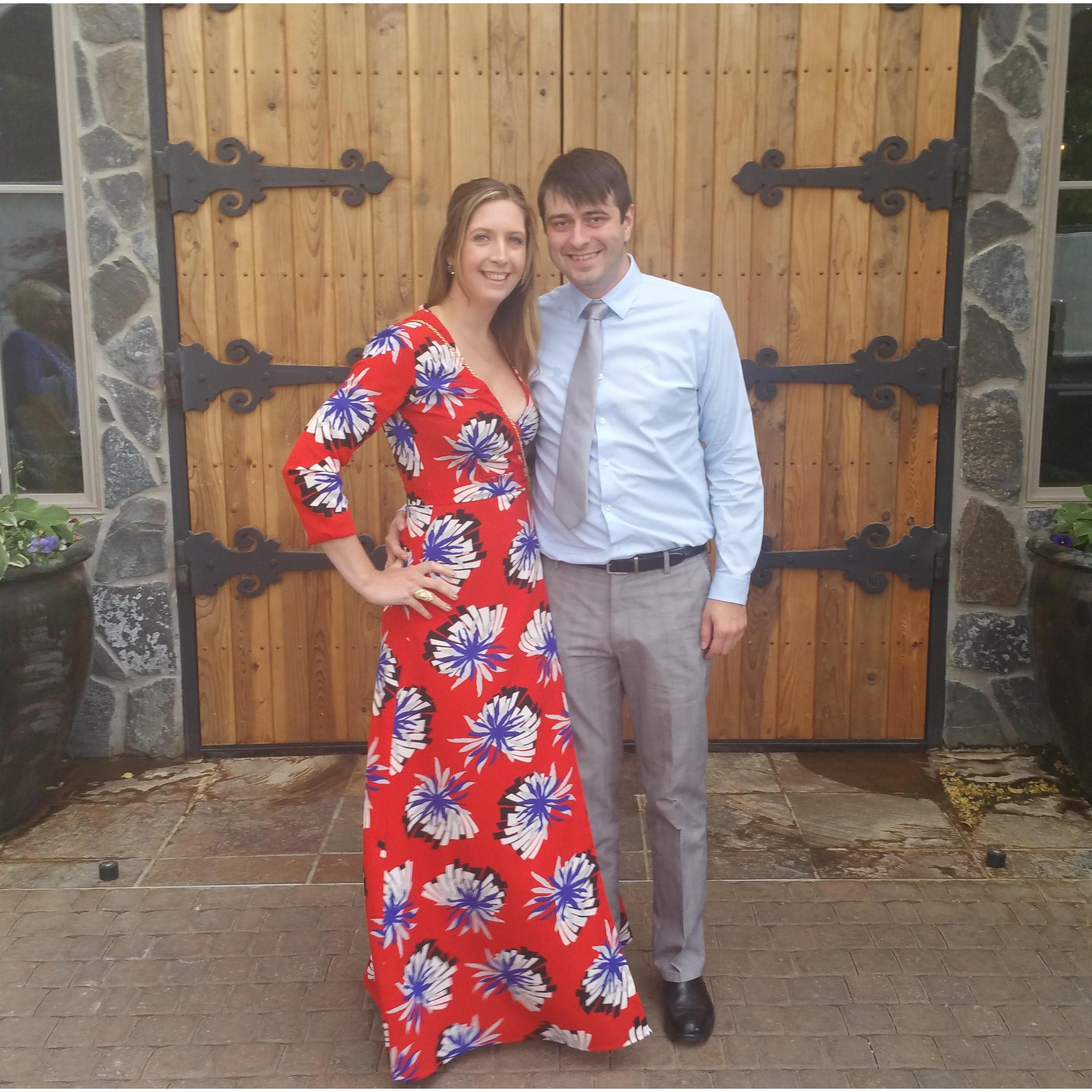 June 2016 - Our first trip together, went to Washington to celebrate AJ and Sydney Krzysko's wedding.