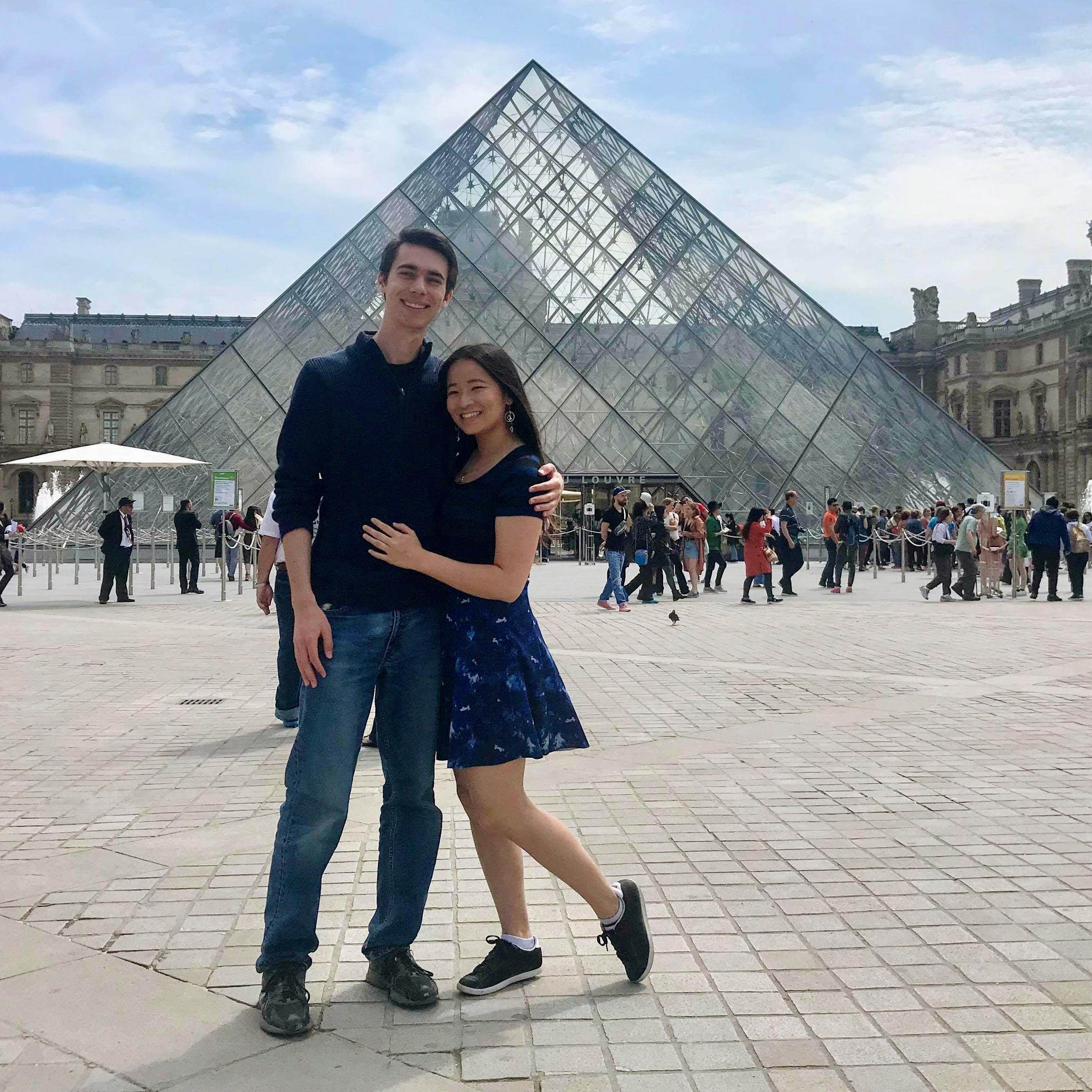 5/24/19 - Looking back, if we could only have done one thing at the Louvre Museum, it would have been taking pictures outside