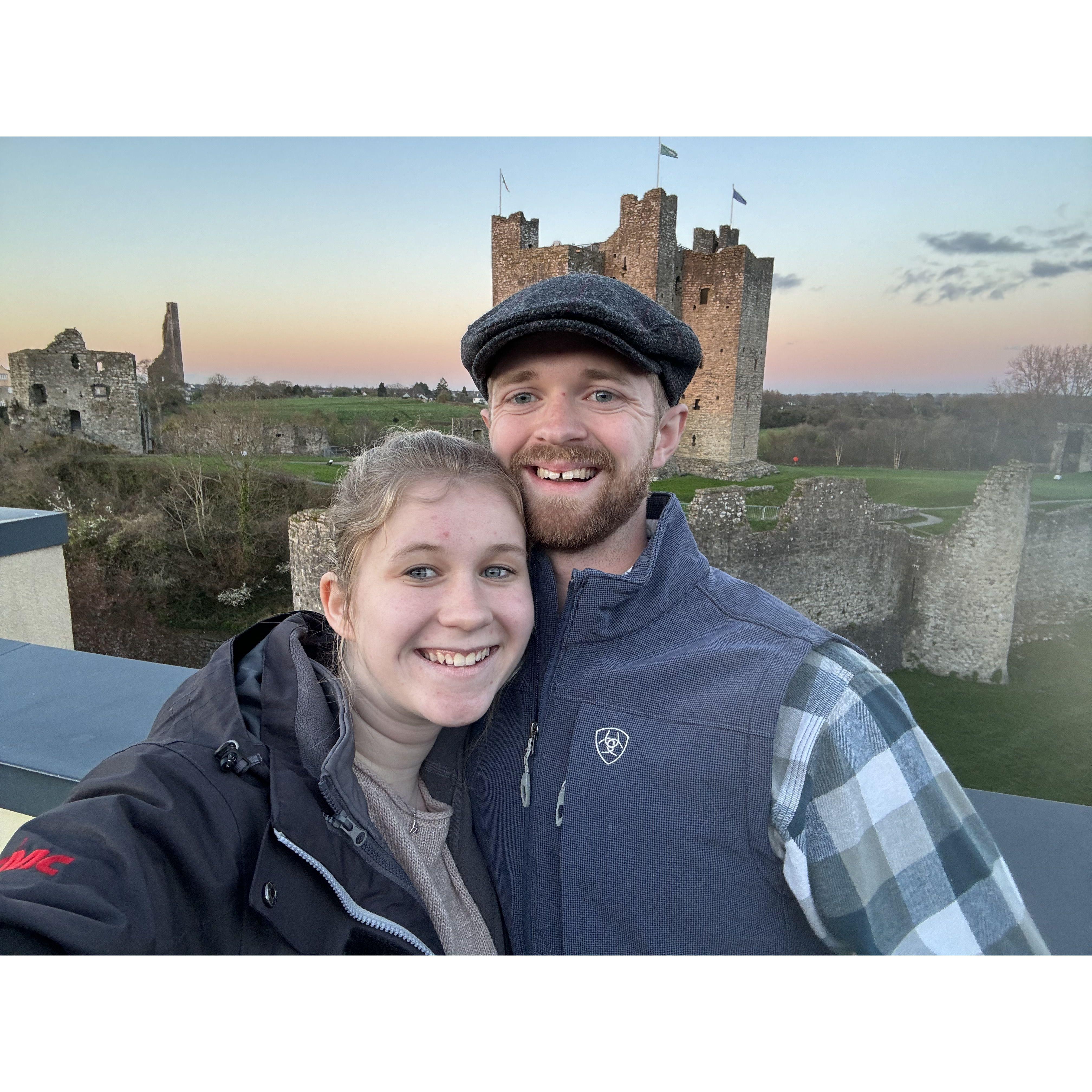 Our first time out of the country, we went together to Ireland!
