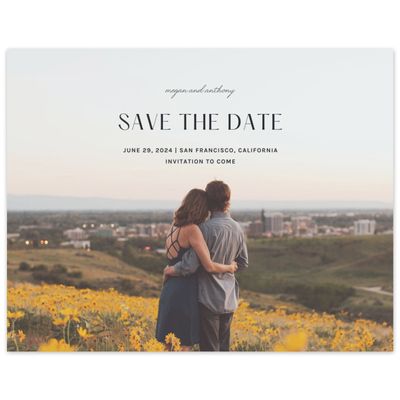 Ebony, Black Wedding Digital Save the Date - Girard Photo