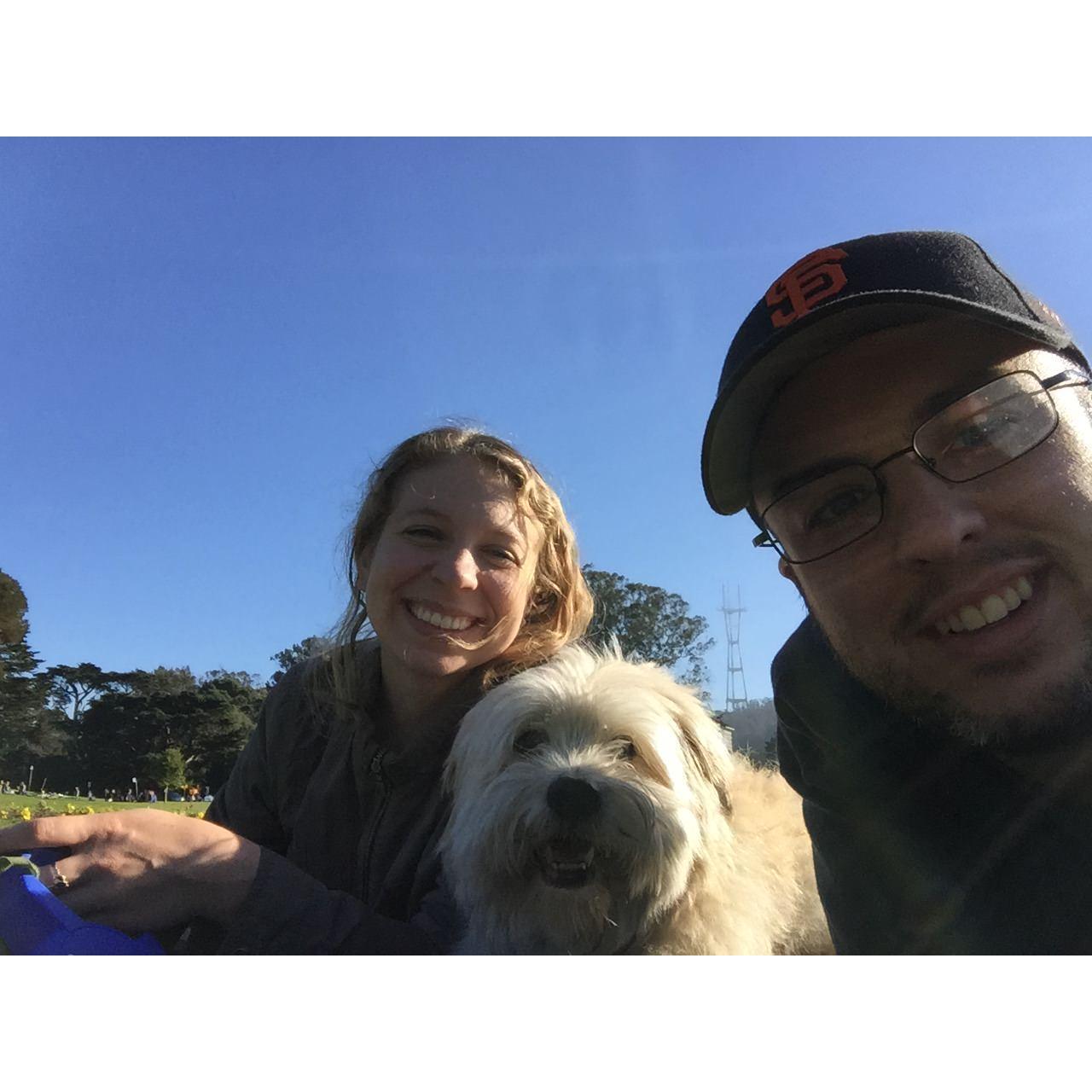 Golden Gate Park with Major. November 2015.